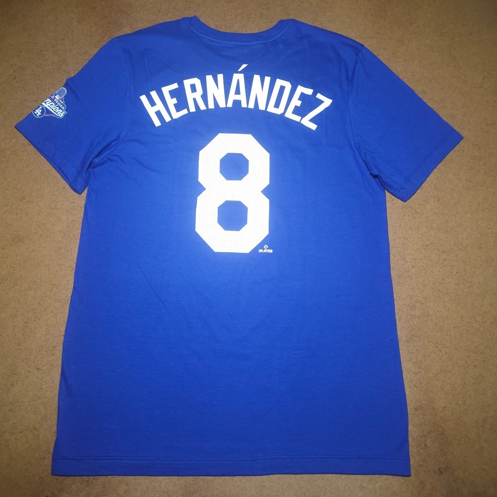 Nike Los Angeles Dodgers Kike Hernandez Player  & Number T-Shirt Size Small